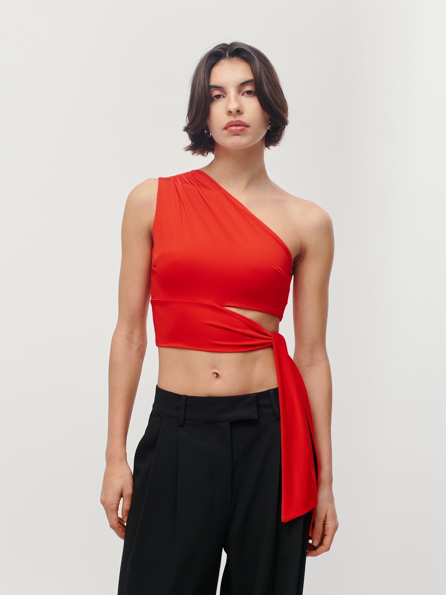 Leia Top Red OneShoulder Top LeGer by Lena Gercke — free download